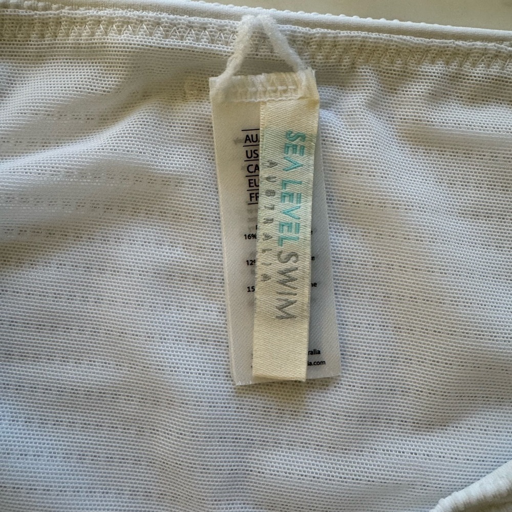 NWT SEA Level White Spinnaker Regular Cheeky Pant Size 6 Bikini Bottoms - Picture 7 of 10